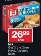 I & J Out'O The Oven Hake Assorted-400g
