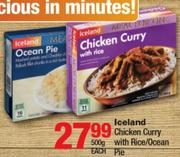 Iceland Chicken Curry With Rice/Ocean Pie-500g Each