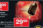 Ola Choc/Mint Pie Ice Creams Multipack-6's