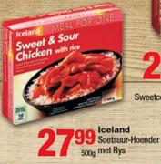 Iceland Soetsuur-Hoender Met Rys-500g
