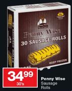 Penny Wise Sausage Rolls-30's