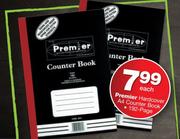 Premier Hardcover A4 Counter Book 192 Page-Each