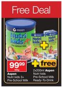 Aspen Nutri Kids 3+ Pre School Milk-900g