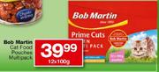 Bob Martin Cat Food Pouches Multipack-12 x 100g 