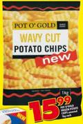 Pot O'Gold Frozen Potato Chips-1Kg