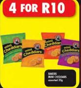 Bakers Mini Cheddars-4x33G