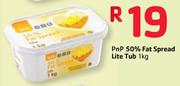 PnP 50% Fat Spread Lite Tub-1kg