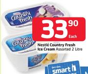Nestle Country Fresh Ice Cream Assorted-2L Each