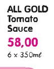 All Gold Tomato Sauce-6X350ml