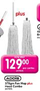 Addis 370gm Fan Mop Plus Head Combo-Per Combo