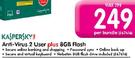 Kaspersky Anti-Virus 2 User Plus 8GB Flash