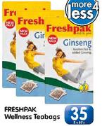 Freshpak Wellness Teabags-3x20's