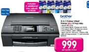 Brother 4-In-1 Colour Inkjet Printer MFC-J220