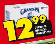 Grand-Pa Headache Powders-10's