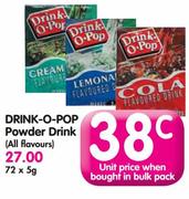 Drink-O-Pop Powder Drink(All Flavours)-72x5G