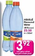 Aquelle Flavoured Water(All Flavours)-6x500ml