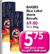 Bakers Blue Label Marie Biscuits-12x200g