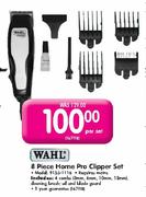 Wahl 8 Piece Home Pro Clipper Set 91551116-Per Set