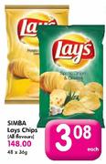 Simba Lays Chips(All Flavours)-48x36g