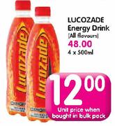 Lucozade Energy Drink(All Flavours)-4x500ml