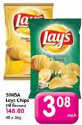 Simba Lays Chips(All Flavours)-48x36g