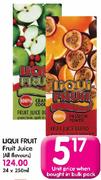 Liqui Fruit Juice(All Flavours)-24x250ml