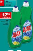 Ajax Dishwashing Liquid Assorted-750ml Each