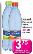 Aquelle Flavoured Water(All Flavours)-6x500Ml