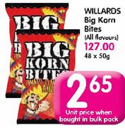 Willards Big Korn Bites(All Flavours)-48x50G