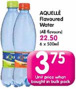 Aquelle Flavoured Water(All Flavours)-6x500ml