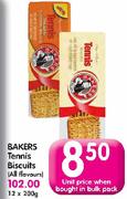 Bakers Tennis Biscuits(All Flavours)-12x200g