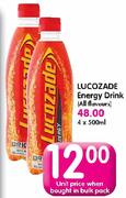 Lucozade Energy Drink(All Flavours)-4x500ml