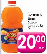 Brookes Oros Squash(Orange Only)-2L