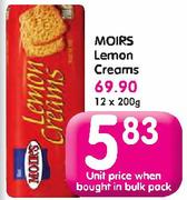 Moirs Lemon Creams-12x200g