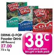 Drink-O-Pop Powder Drink(All Flavours)-72x5g