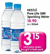 Nestle Pure Life Still/Sparkling Water-6x500ml
