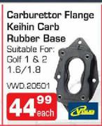 Voub Carburettor Flange Keihin Carb Rubber Base Suitable For Golf 1 & 2 1.6/1.8