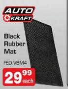 Auto Craft Black Rubber Mat