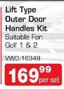 Lift Type Outer Door Handles Kit Suitable For Golf 1 & 2-Per Set