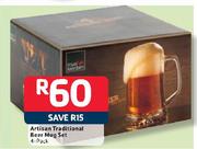 Artisan Traditional 4-Pack Beer Mug Set