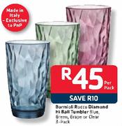 Bormioli Rocco Diamond 3-Pack Hi Ball Tumbler