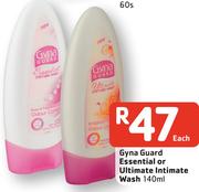 Gyna Guard Essential Or Ultimate Intimate Wash-140ML Each