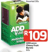 ADDvance Chewy Fruit Bursts-60'S