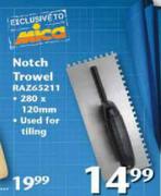 Razor Notch Trowel RAZ65211-280x120mm