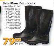 Bata Mens Gumboots-Per Pair