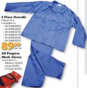 Worksman 2 Piece Overalls Royal Blue-Per Set