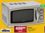 Ottimo 1.7L Silver Manual Microwave