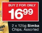 Simba Chips Assorted-2x125g