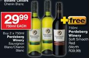 Perdeberg Winery Sauvignon Blanc/Chenin Blanc+Perdeberg Winery Soft Smooth Red-2x750ml Each
