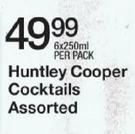 Huntley Cooper Cocktails Assorted-6x250ml Pack
